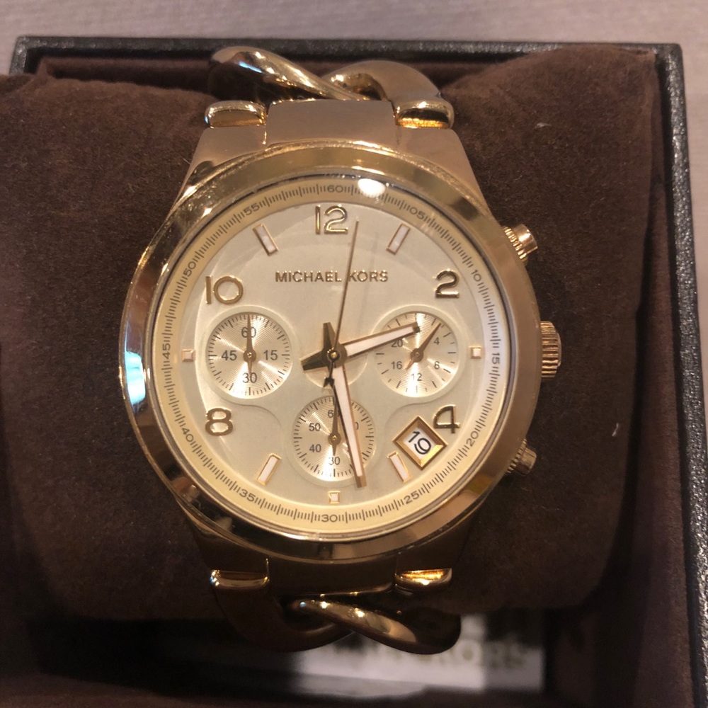 Michale Kors Gold Twist Watch
